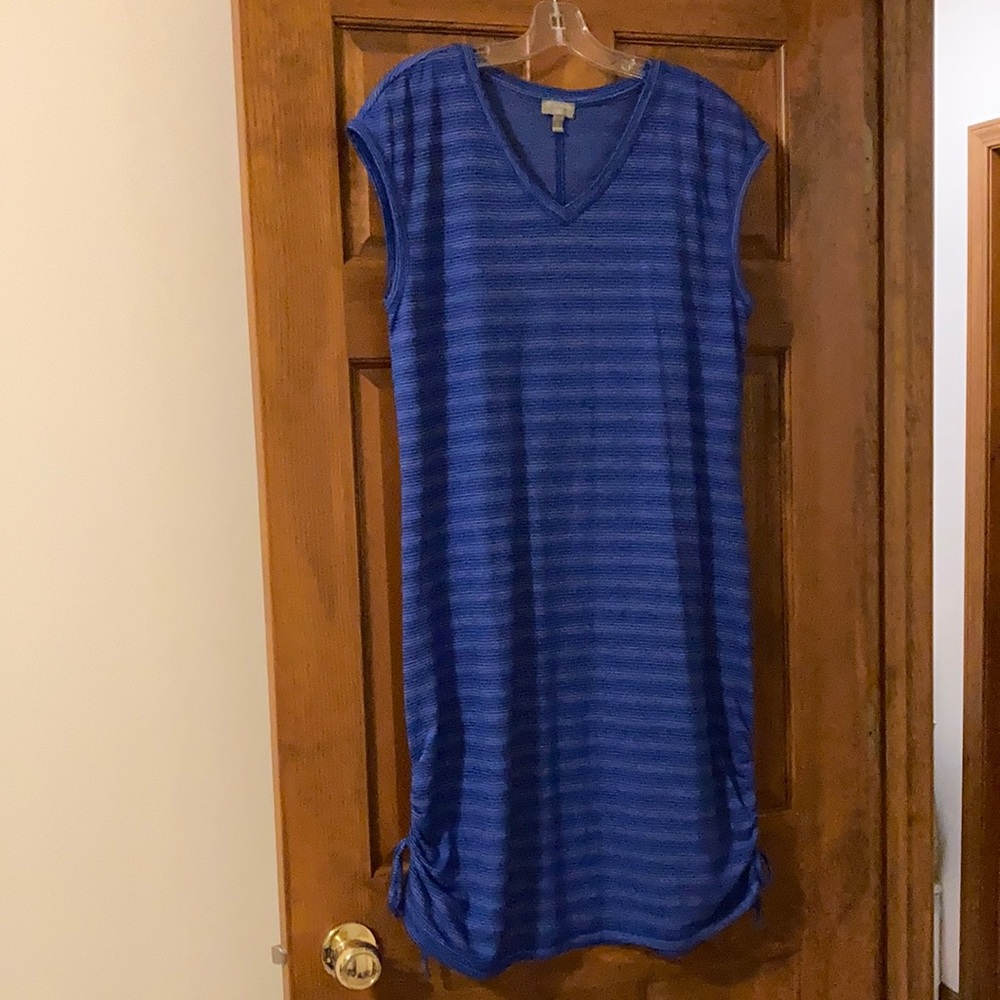 T by Talbots blue sleeveless dress